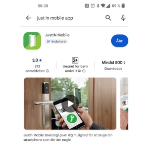 Digitalur lykil - JustIn mobile pp