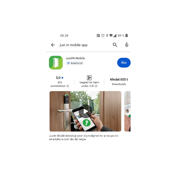 Digitalur lykil - JustIn mobile pp